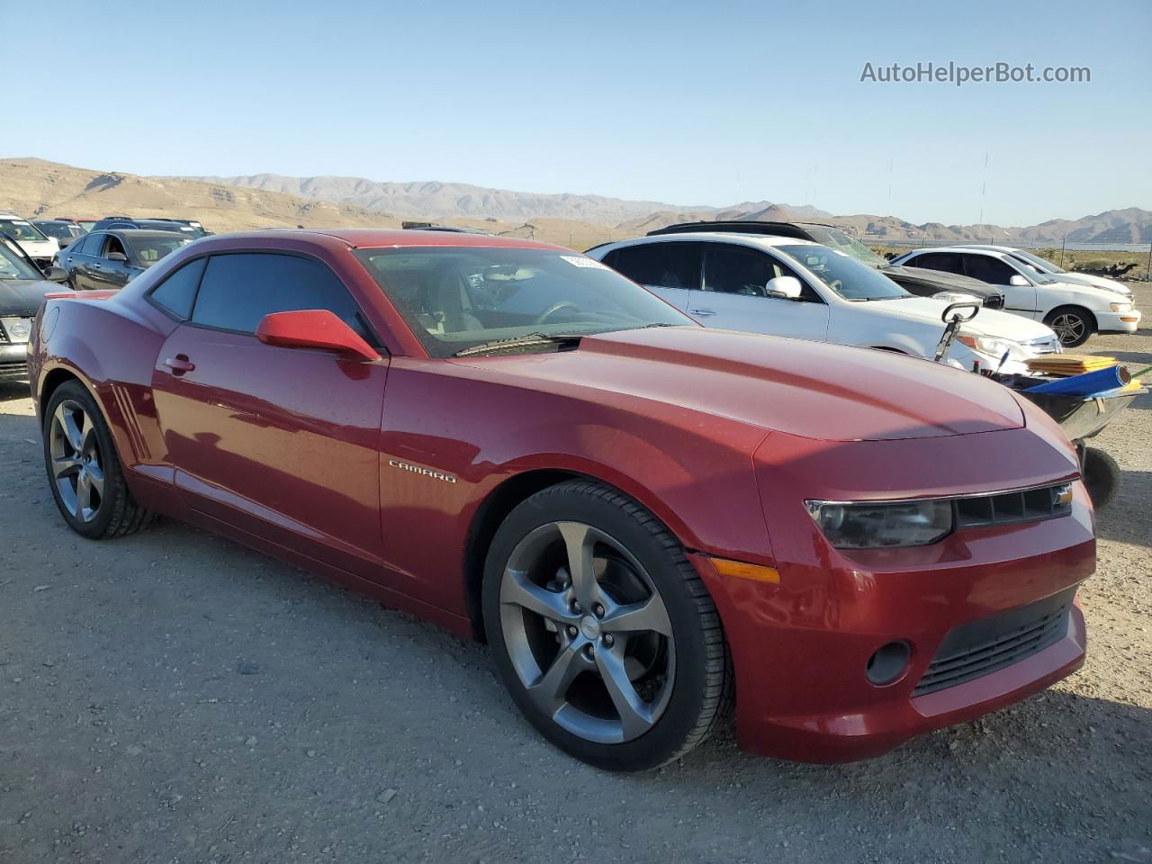 2014 Chevrolet Camaro Lt Бордовый vin: 2G1FB1E31E9200694