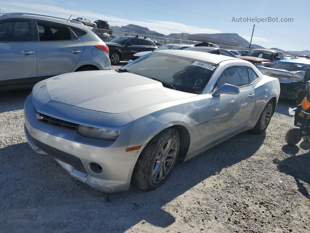 2014 Chevrolet Camaro Lt Silver vin: 2G1FB1E31E9248423