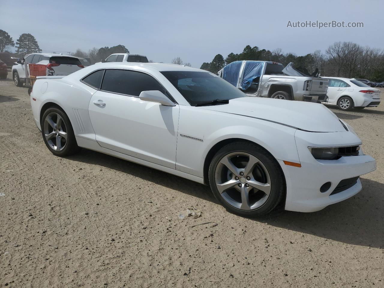 2014 Chevrolet Camaro Lt White vin: 2G1FB1E31E9257719