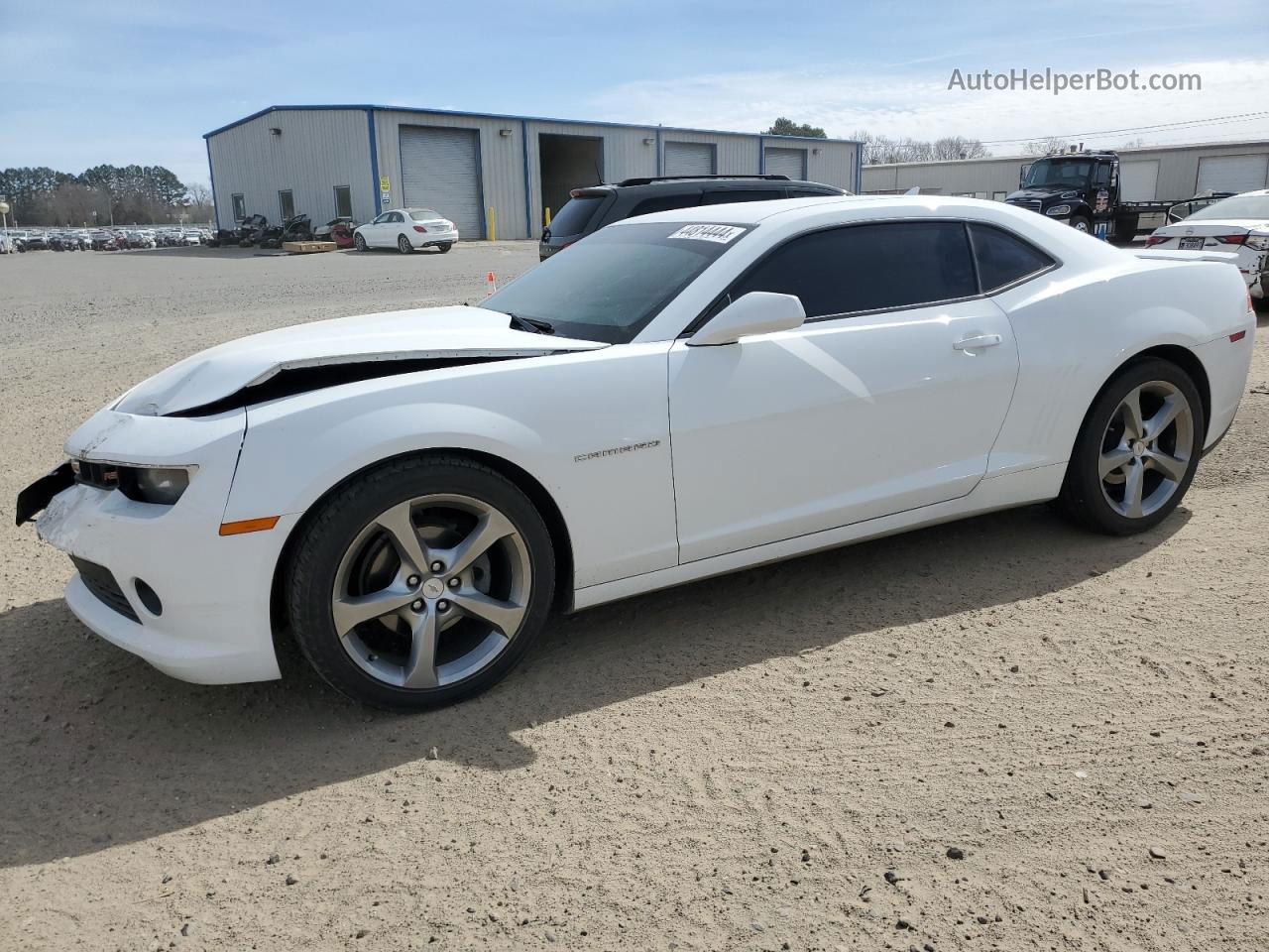 2014 Chevrolet Camaro Lt White vin: 2G1FB1E31E9257719