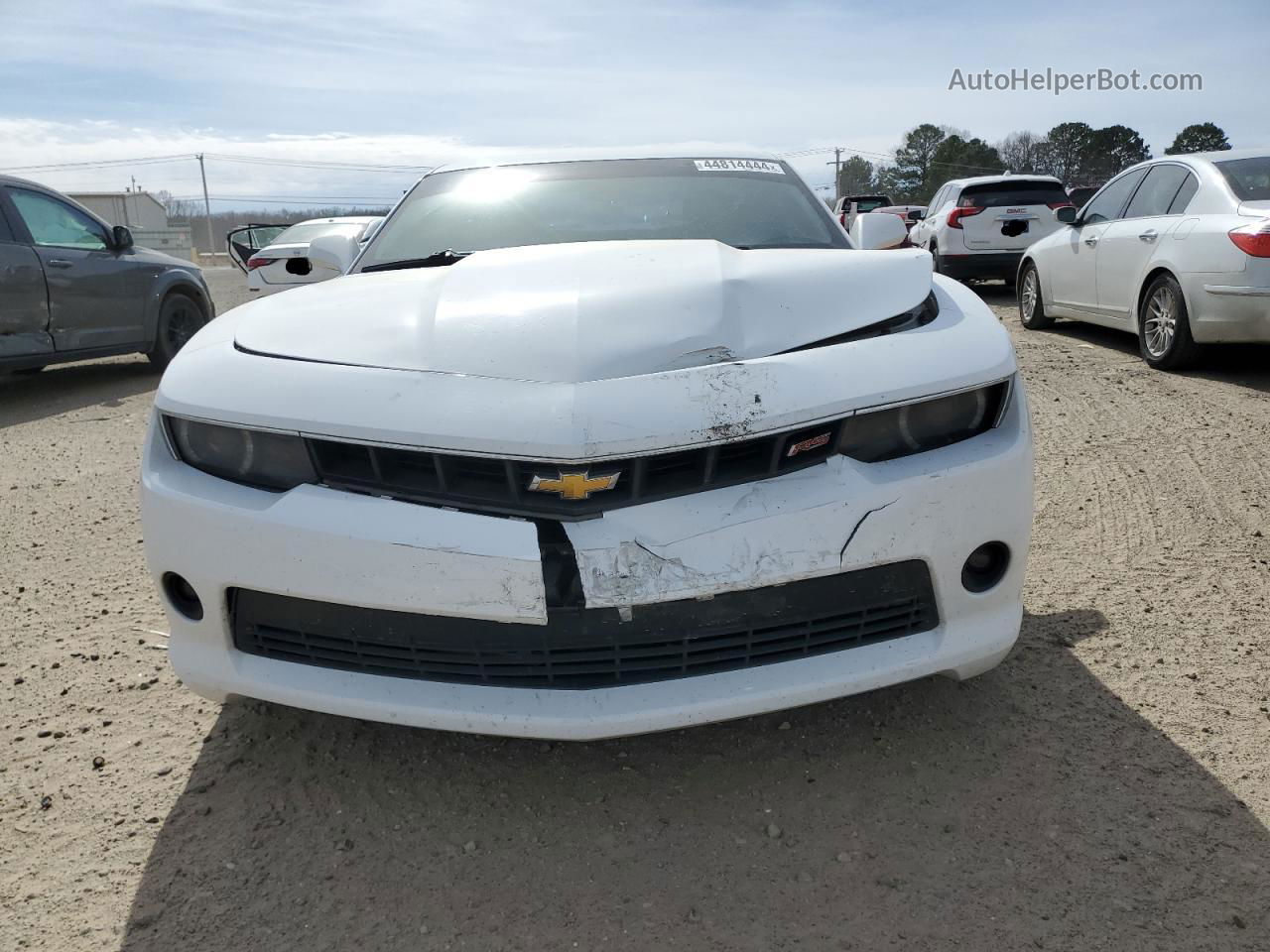 2014 Chevrolet Camaro Lt White vin: 2G1FB1E31E9257719