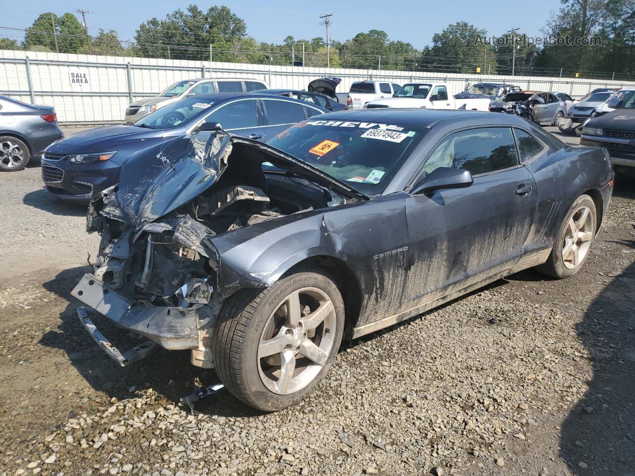 2014 Chevrolet Camaro Lt Gray vin: 2G1FB1E31E9271815