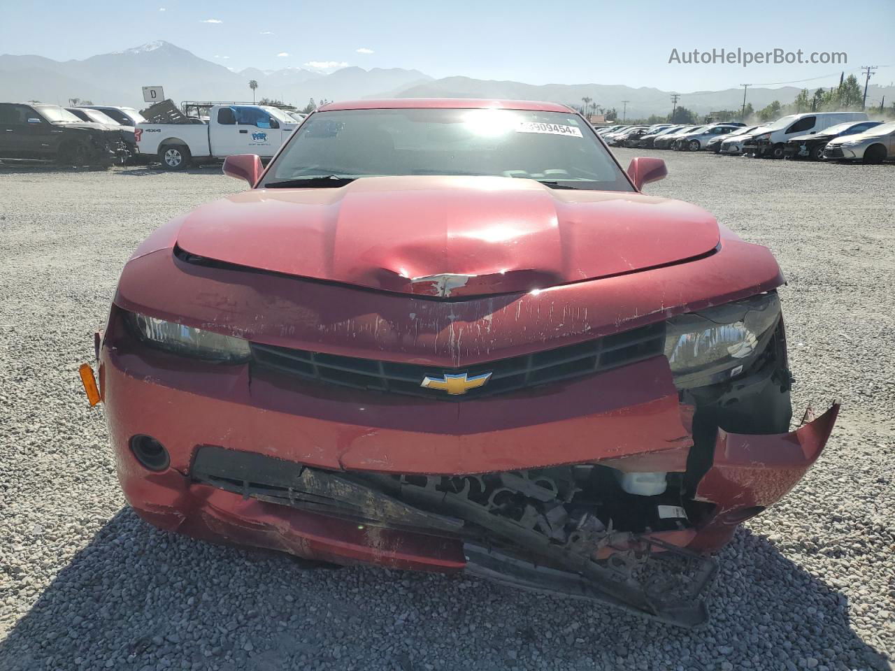 2014 Chevrolet Camaro Lt Red vin: 2G1FB1E31E9301749