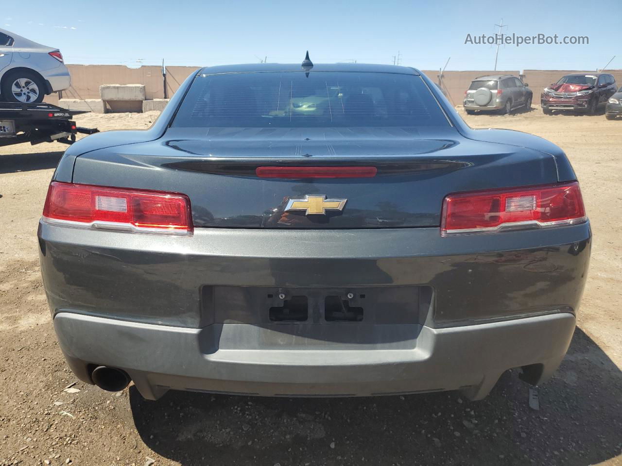 2015 Chevrolet Camaro Ls Charcoal vin: 2G1FB1E31F9115937