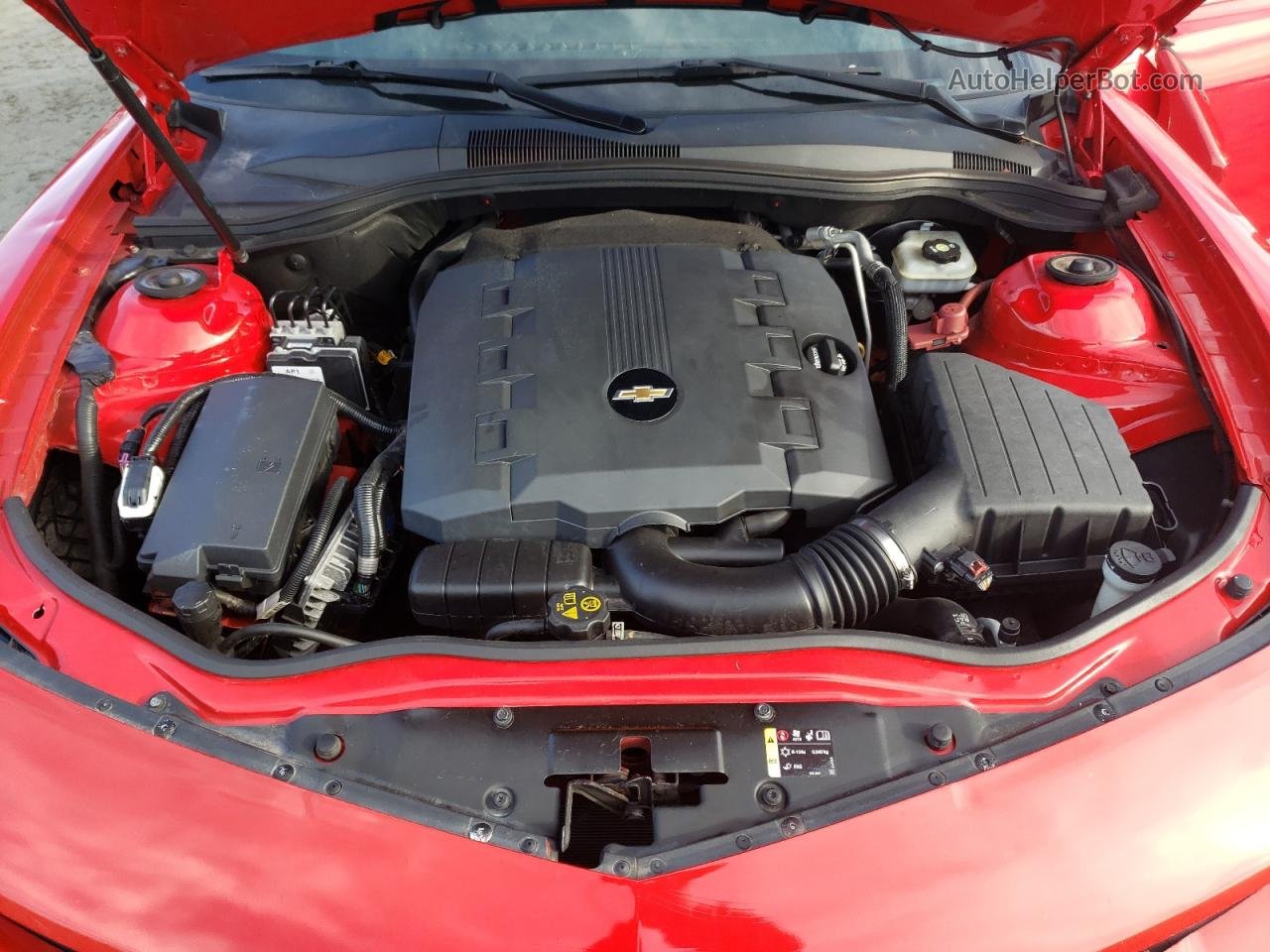 2015 Chevrolet Camaro Ls Red vin: 2G1FB1E31F9259052