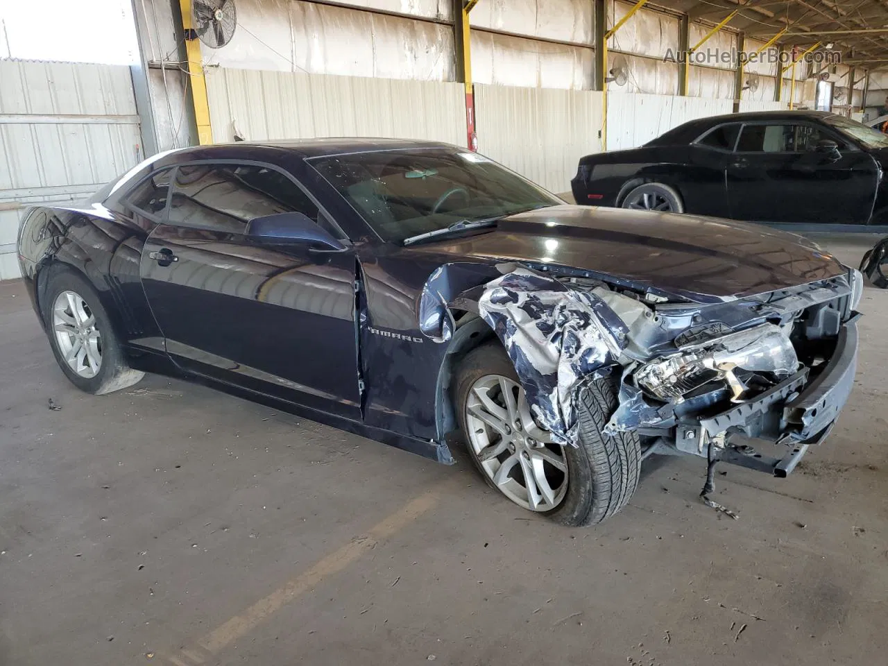 2015 Chevrolet Camaro Ls Blue vin: 2G1FB1E31F9269760