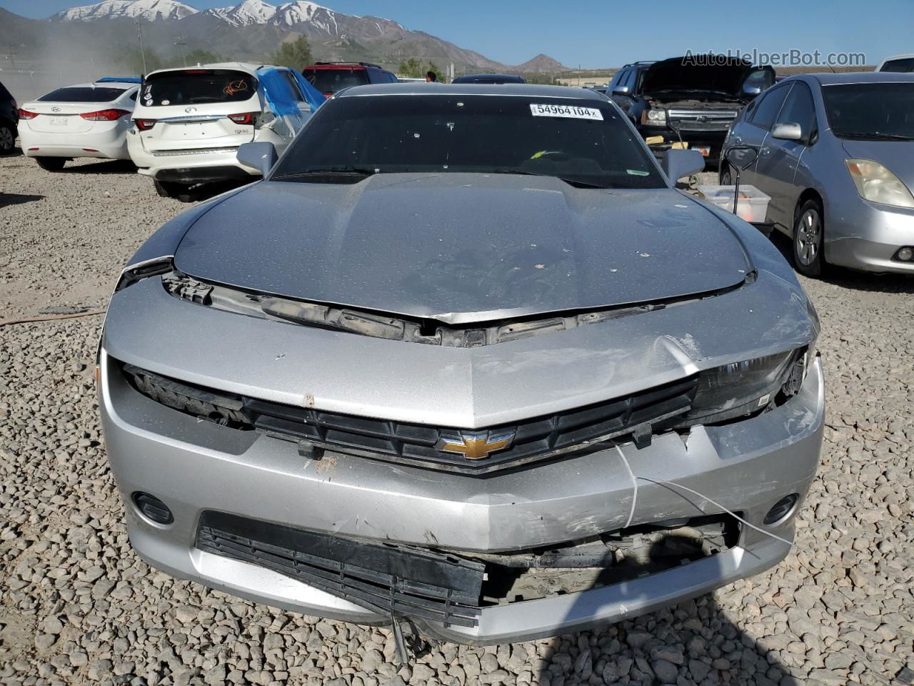 2015 Chevrolet Camaro Ls Silver vin: 2G1FB1E31F9305933