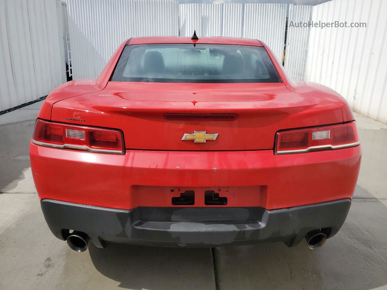 2015 Chevrolet Camaro Ls Red vin: 2G1FB1E32F9112027