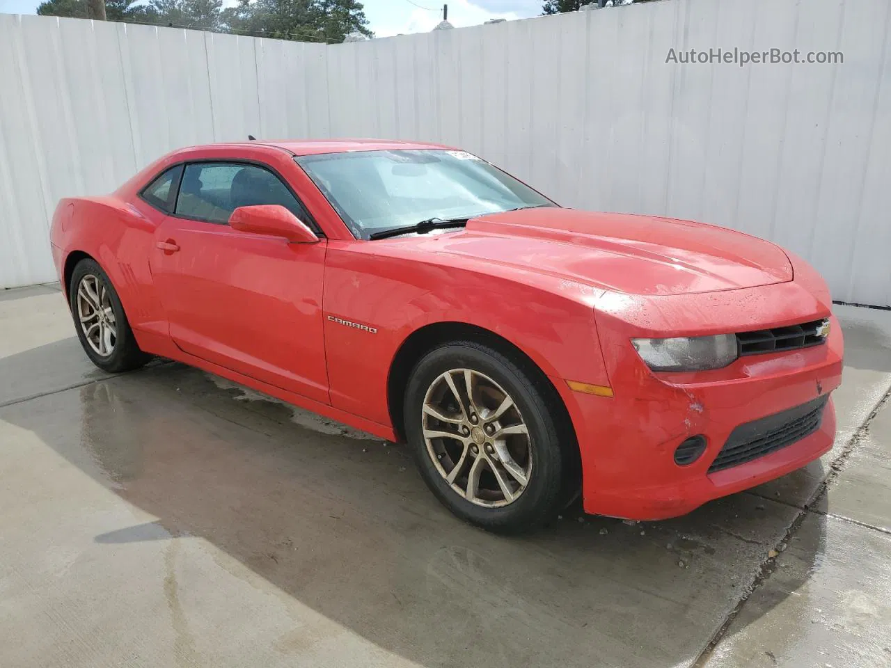 2015 Chevrolet Camaro Ls Red vin: 2G1FB1E32F9112027