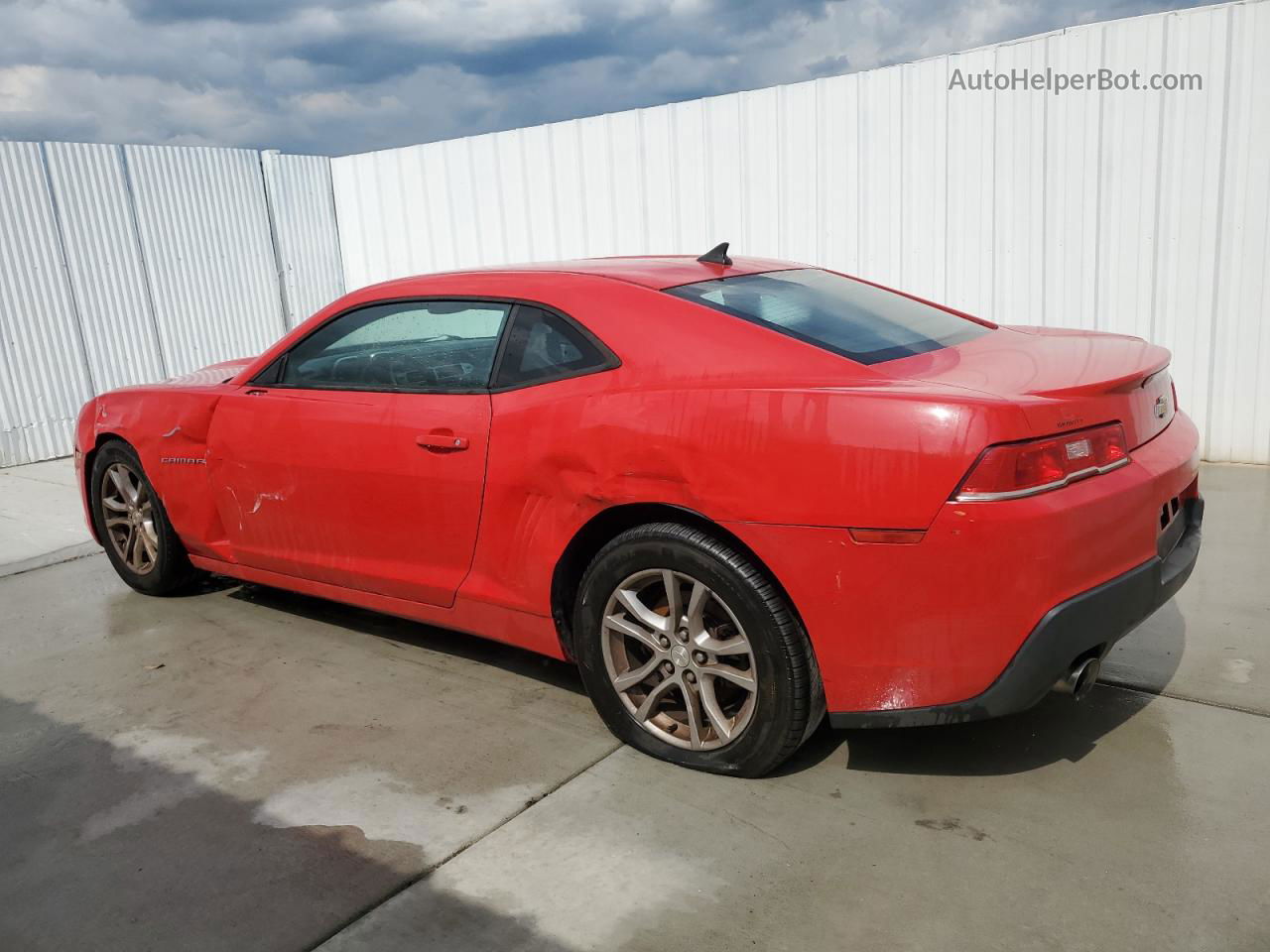 2015 Chevrolet Camaro Ls Red vin: 2G1FB1E32F9112027