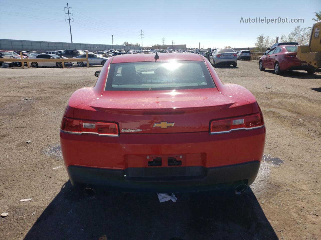 2015 Chevrolet Camaro Ls Red vin: 2G1FB1E32F9144332