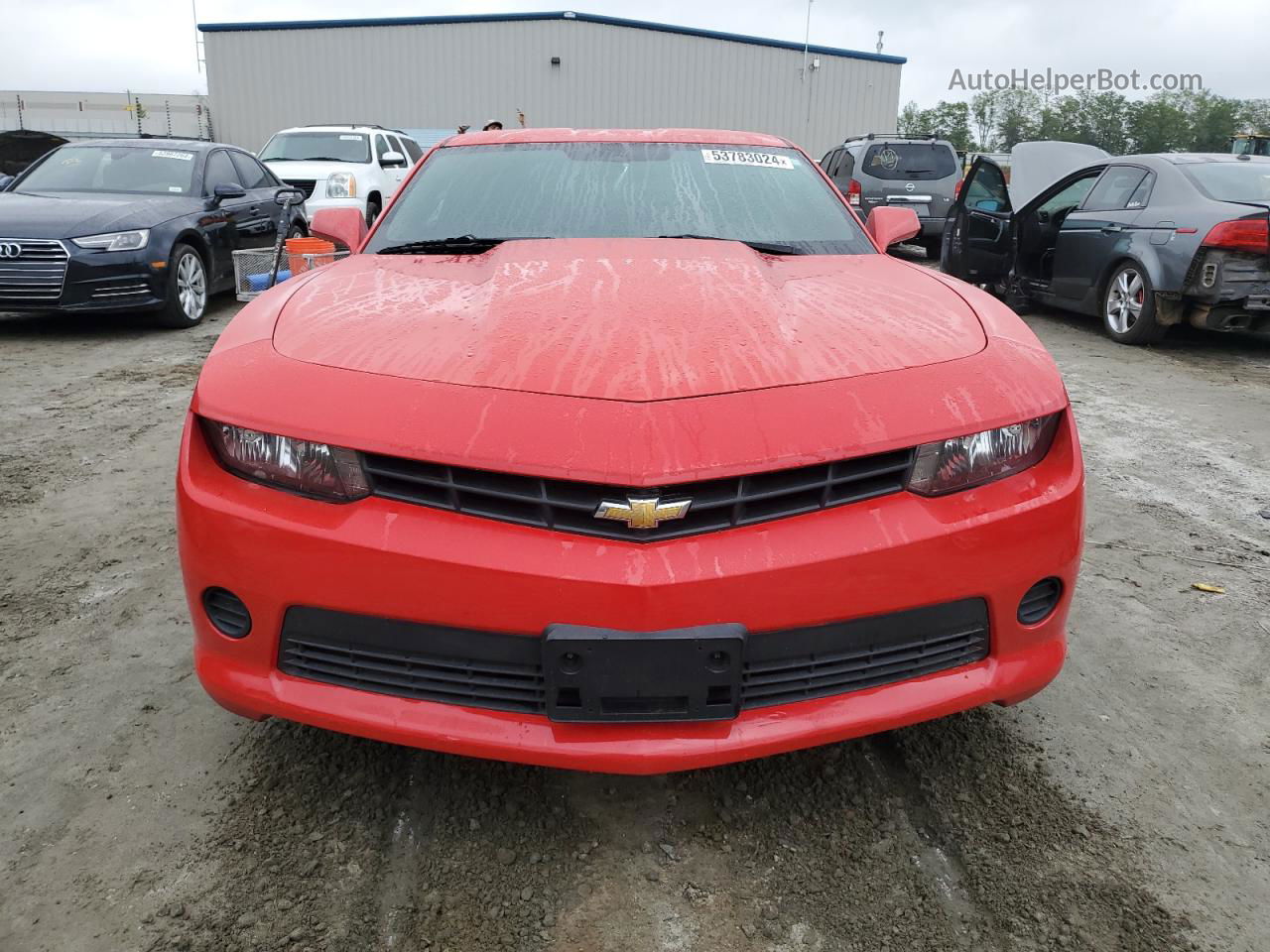 2015 Chevrolet Camaro Ls Red vin: 2G1FB1E32F9166511