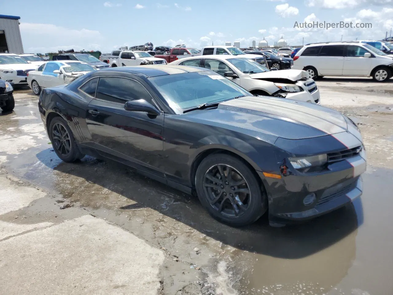 2015 Chevrolet Camaro Ls Black vin: 2G1FB1E32F9190694