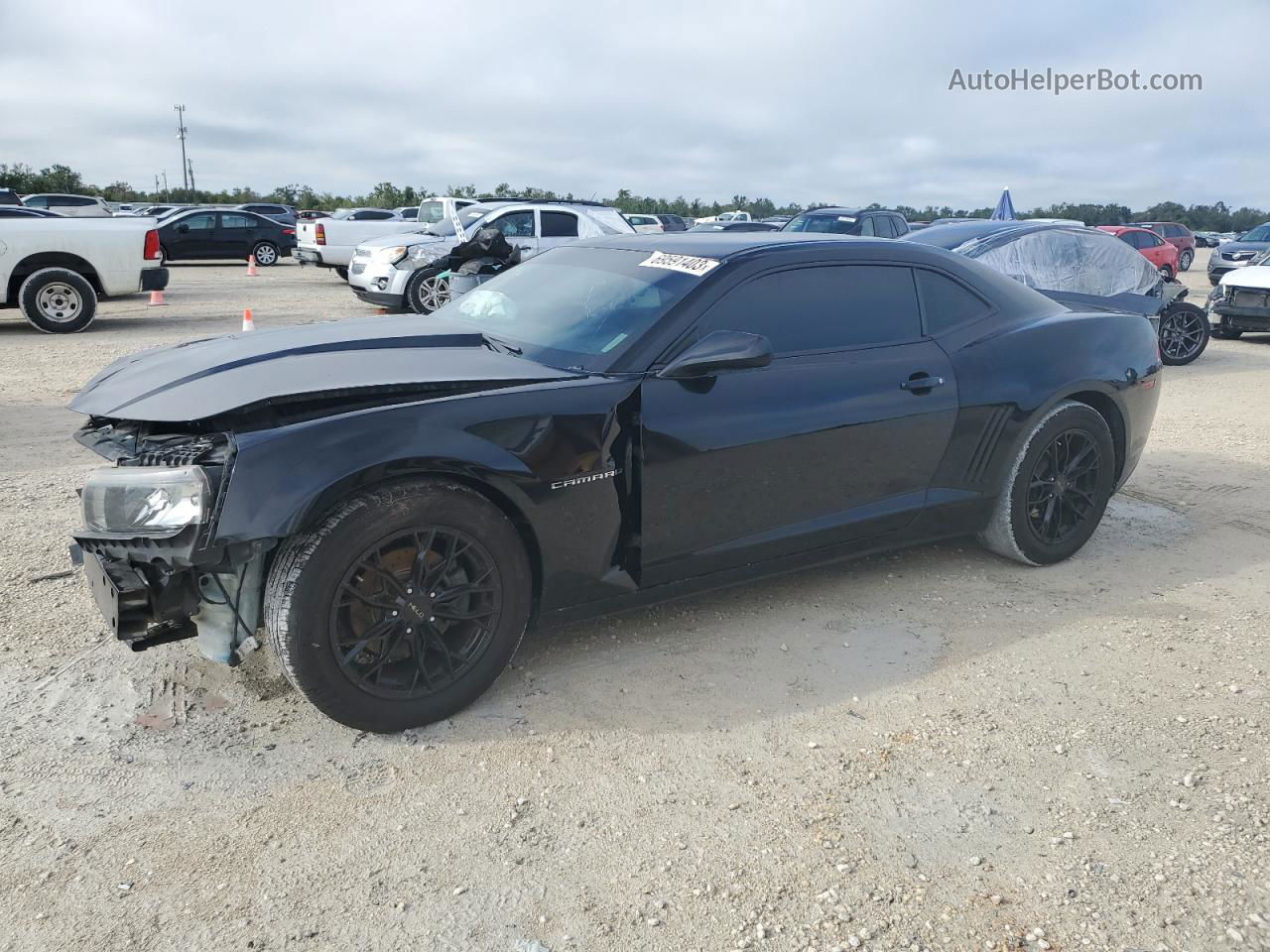 2015 Chevrolet Camaro Ls Black vin: 2G1FB1E32F9311255