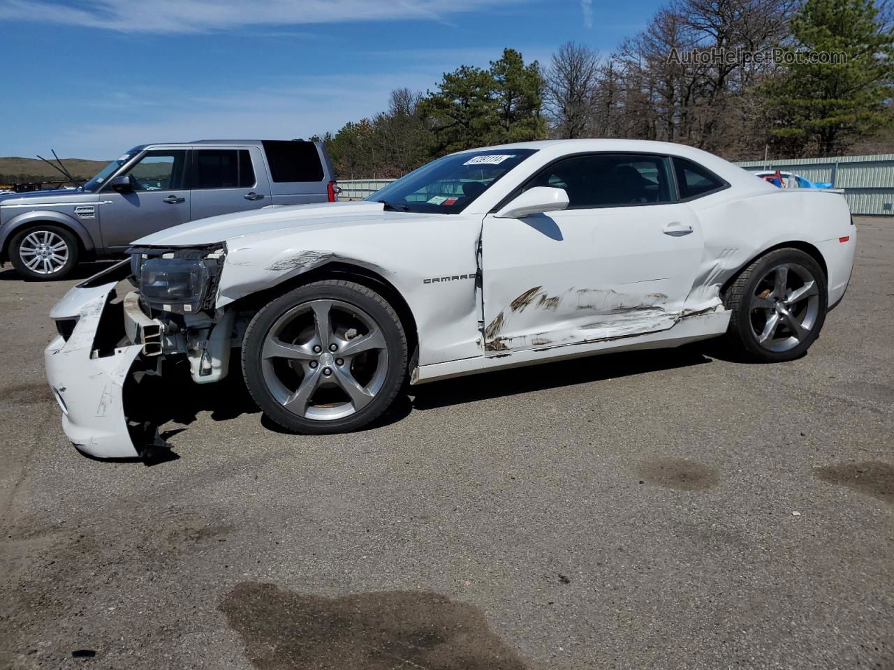 2014 Chevrolet Camaro Lt White vin: 2G1FB1E33E9148453