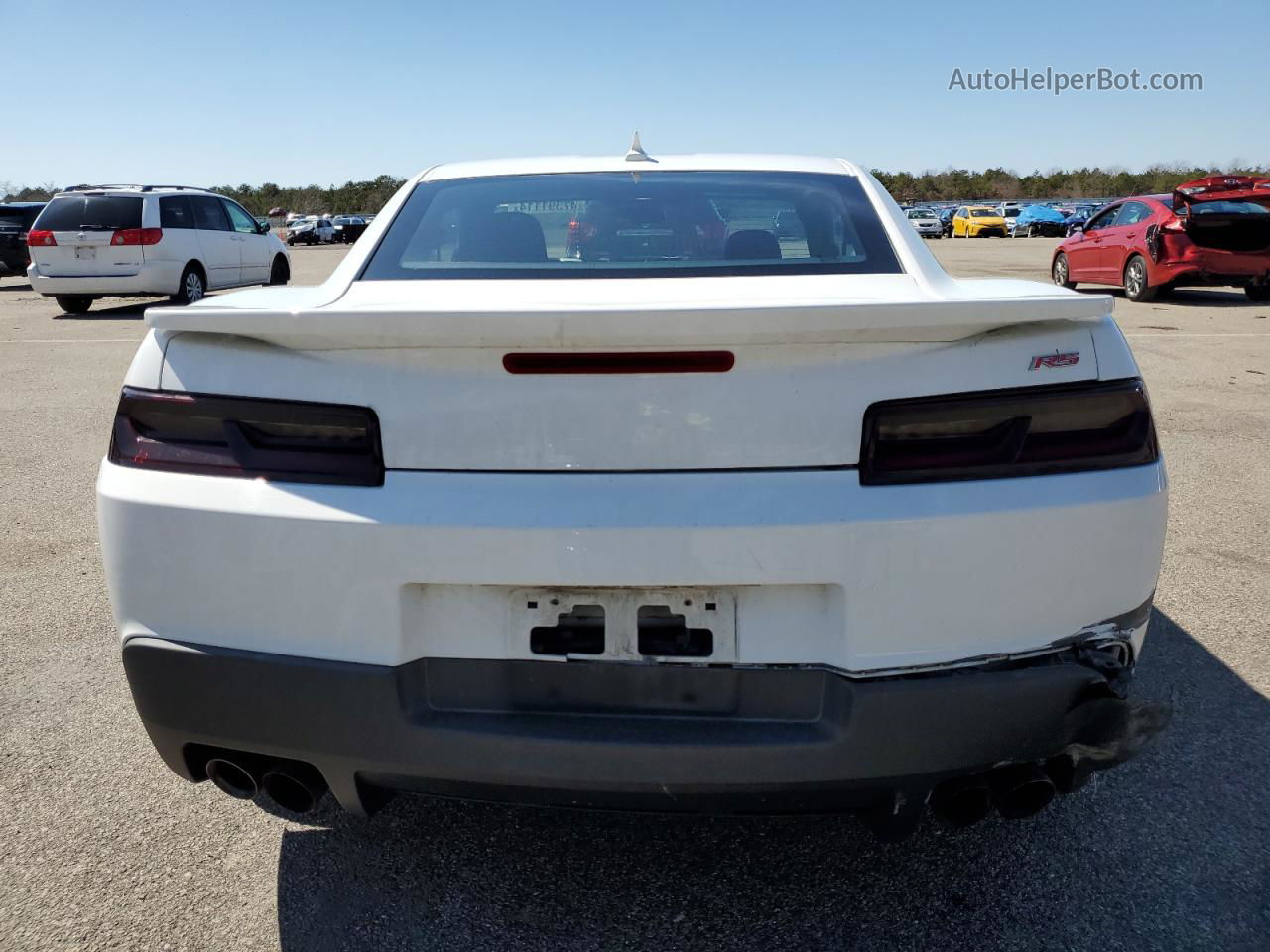 2014 Chevrolet Camaro Lt White vin: 2G1FB1E33E9148453