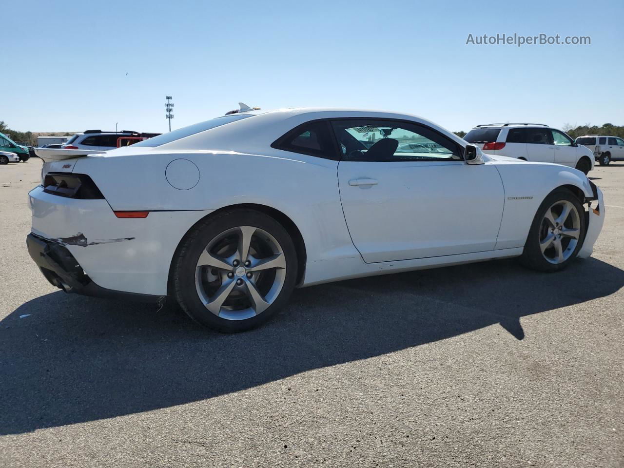 2014 Chevrolet Camaro Lt White vin: 2G1FB1E33E9148453