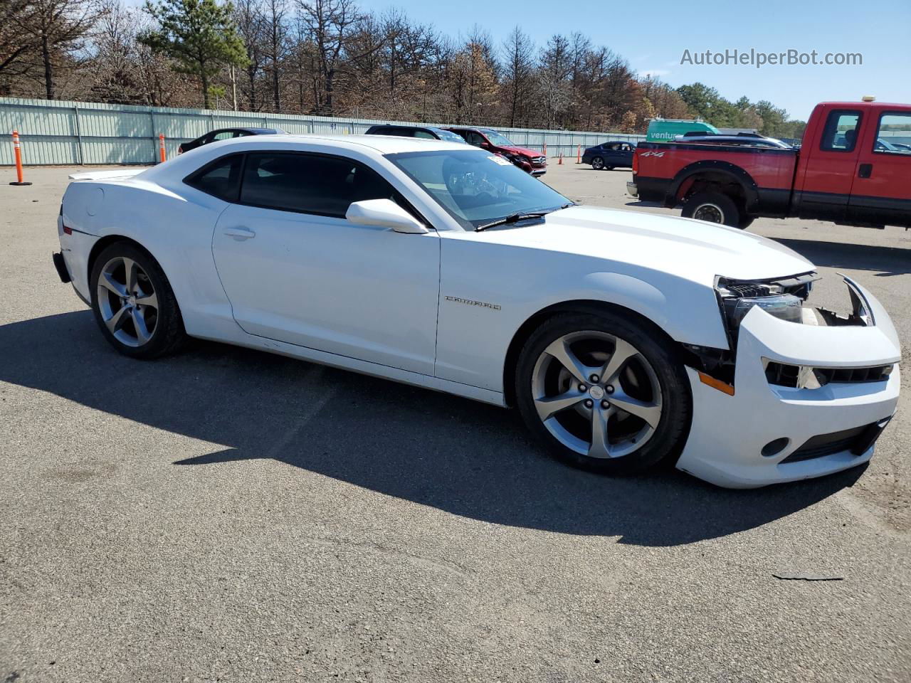 2014 Chevrolet Camaro Lt White vin: 2G1FB1E33E9148453