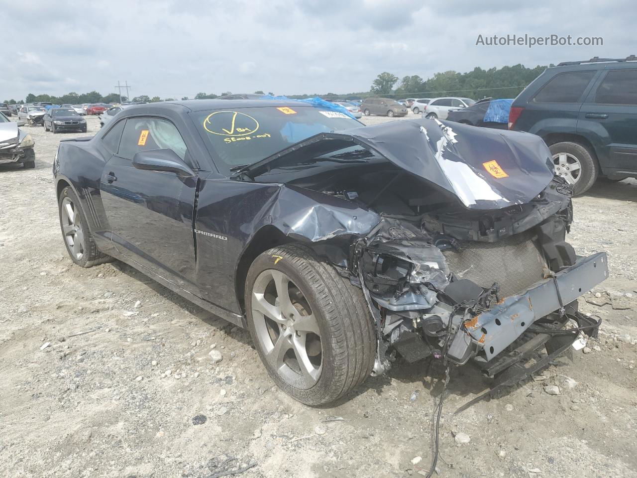 2014 Chevrolet Camaro Lt Black vin: 2G1FB1E33E9176995