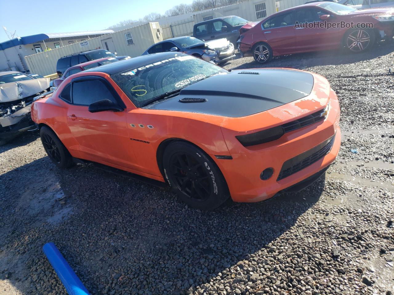 2014 Chevrolet Camaro Lt Оранжевый vin: 2G1FB1E33E9189262