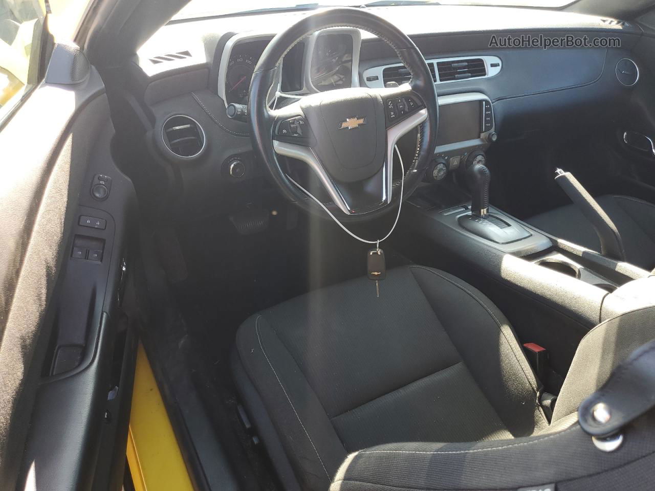 2014 Chevrolet Camaro Lt Yellow vin: 2G1FB1E33E9300957