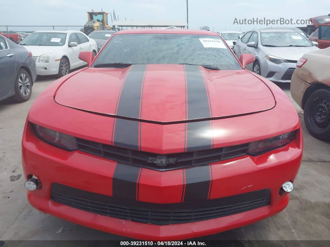 2014 Chevrolet Camaro 1lt Red vin: 2G1FB1E33E9301753