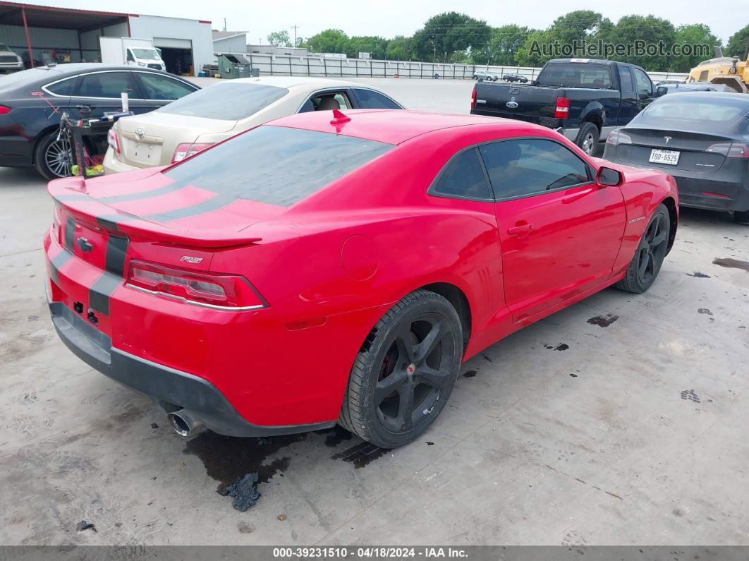 2014 Chevrolet Camaro 1lt Red vin: 2G1FB1E33E9301753