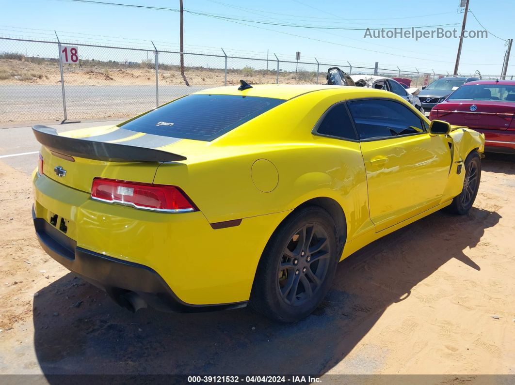 2014 Chevrolet Camaro 1lt Желтый vin: 2G1FB1E33E9307651