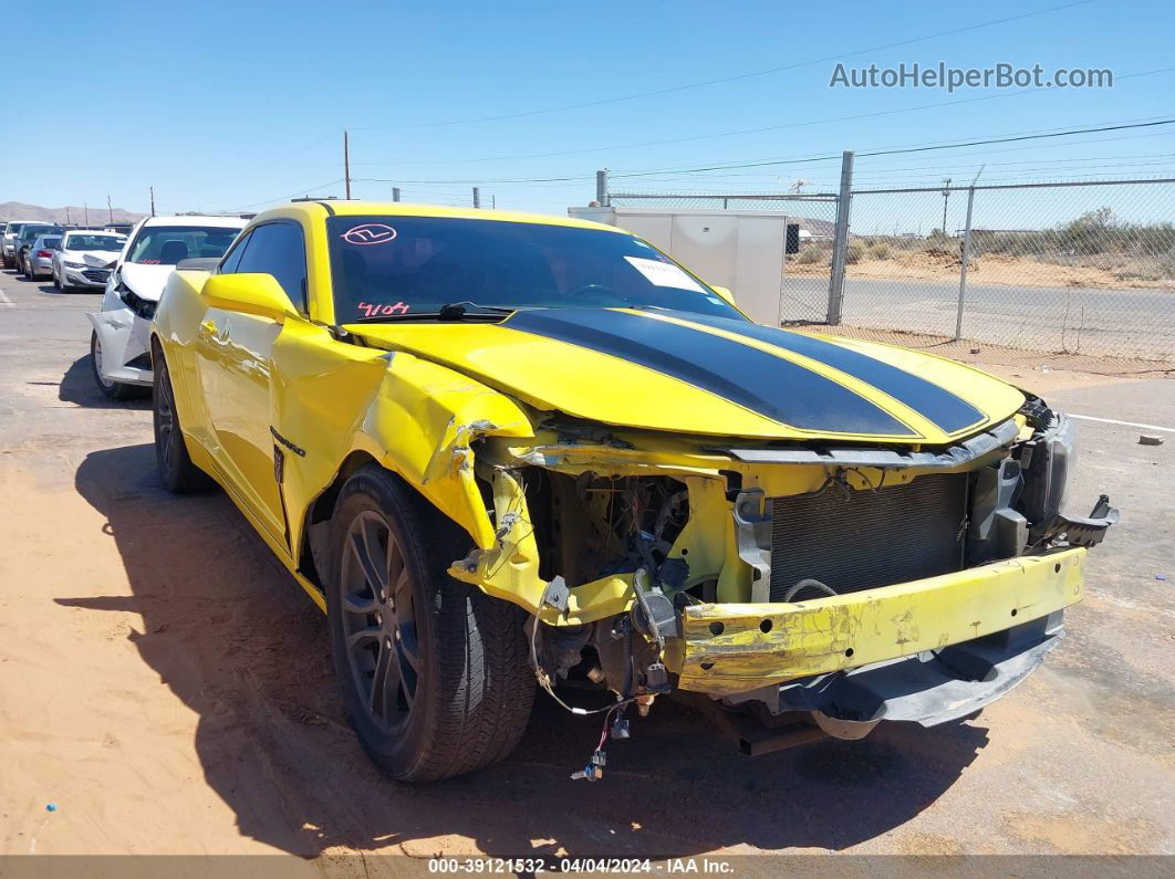 2014 Chevrolet Camaro 1lt Yellow vin: 2G1FB1E33E9307651