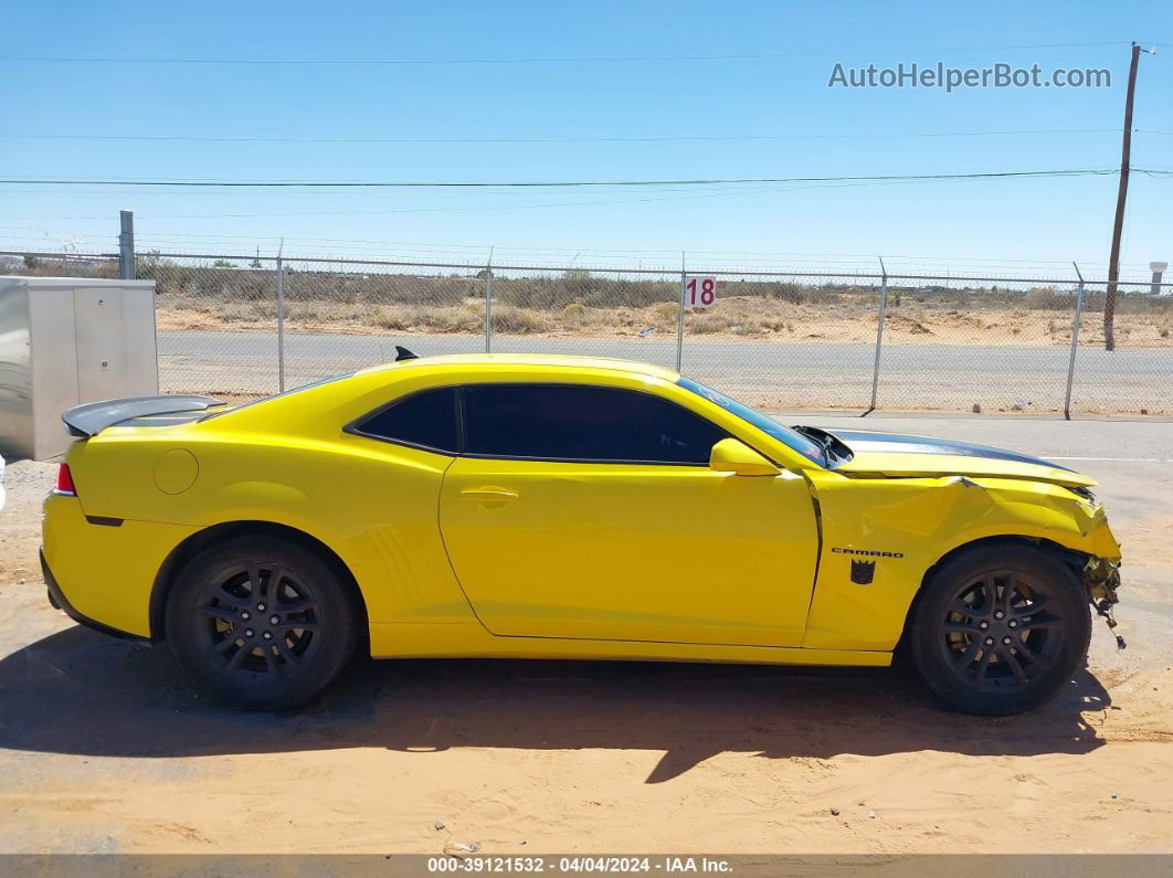 2014 Chevrolet Camaro 1lt Yellow vin: 2G1FB1E33E9307651