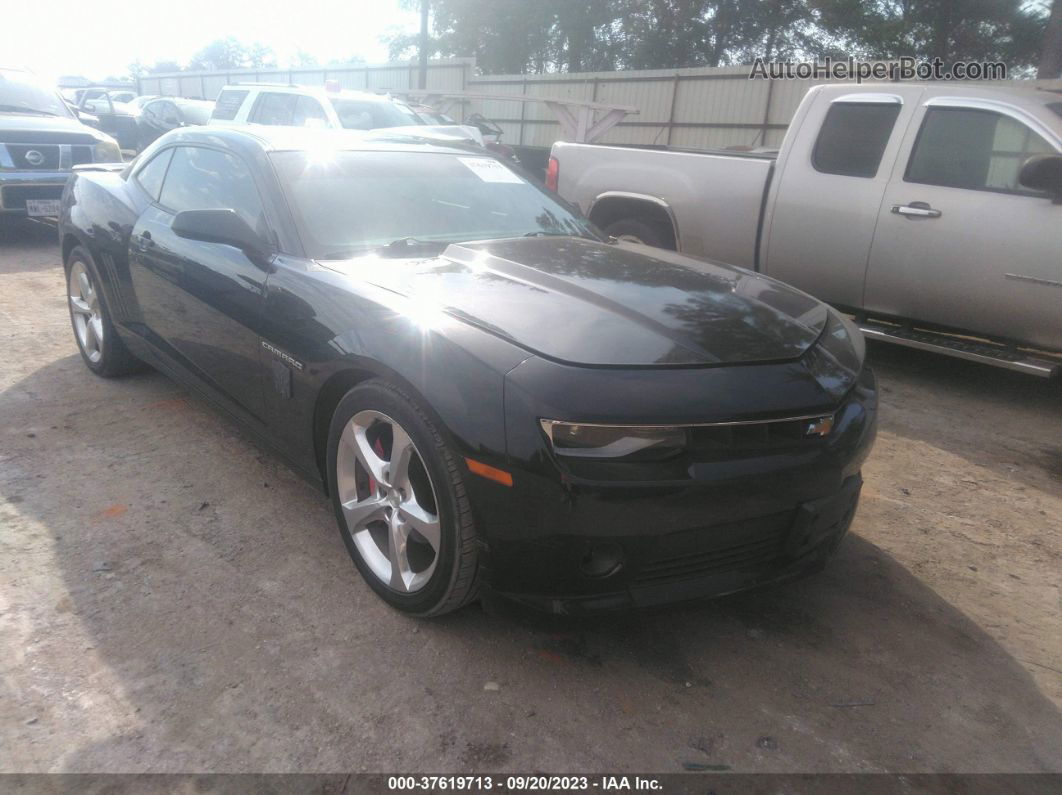 2014 Chevrolet Camaro 1lt Black vin: 2G1FB1E33E9313790