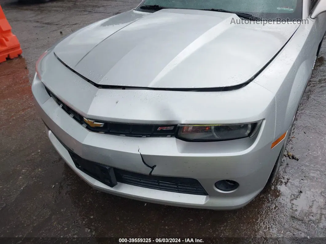 2014 Chevrolet Camaro 1lt Silver vin: 2G1FB1E33E9324367