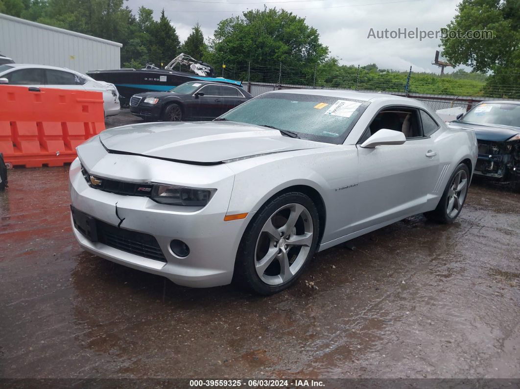 2014 Chevrolet Camaro 1lt Silver vin: 2G1FB1E33E9324367