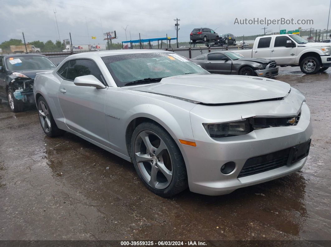 2014 Chevrolet Camaro 1lt Silver vin: 2G1FB1E33E9324367