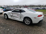 2015 Chevrolet Camaro Ls White vin: 2G1FB1E33F9226036