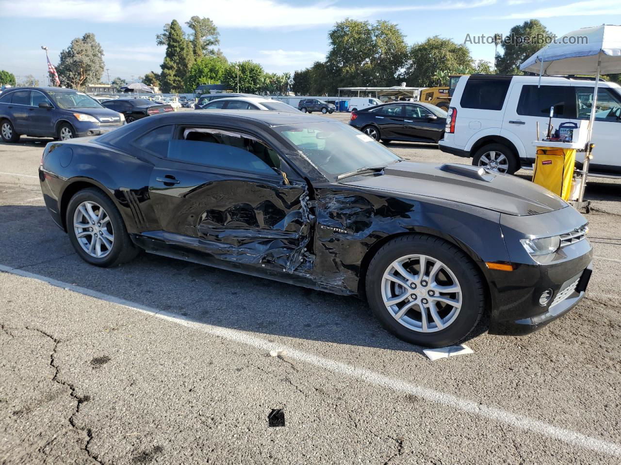 2015 Chevrolet Camaro Ls Black vin: 2G1FB1E33F9299570