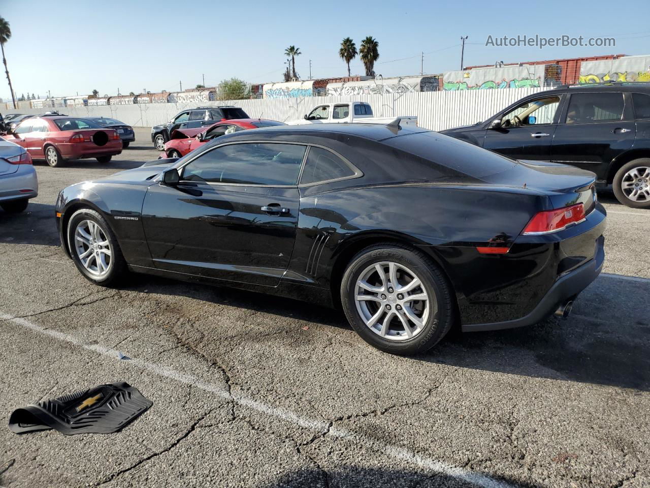 2015 Chevrolet Camaro Ls Black vin: 2G1FB1E33F9299570