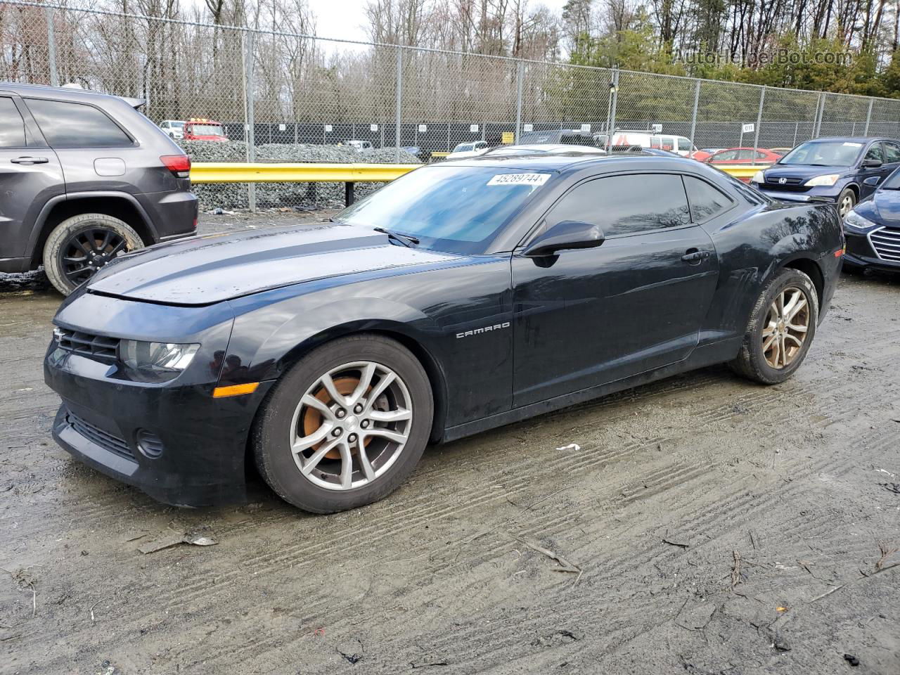 2015 Chevrolet Camaro Ls Black vin: 2G1FB1E33F9299827