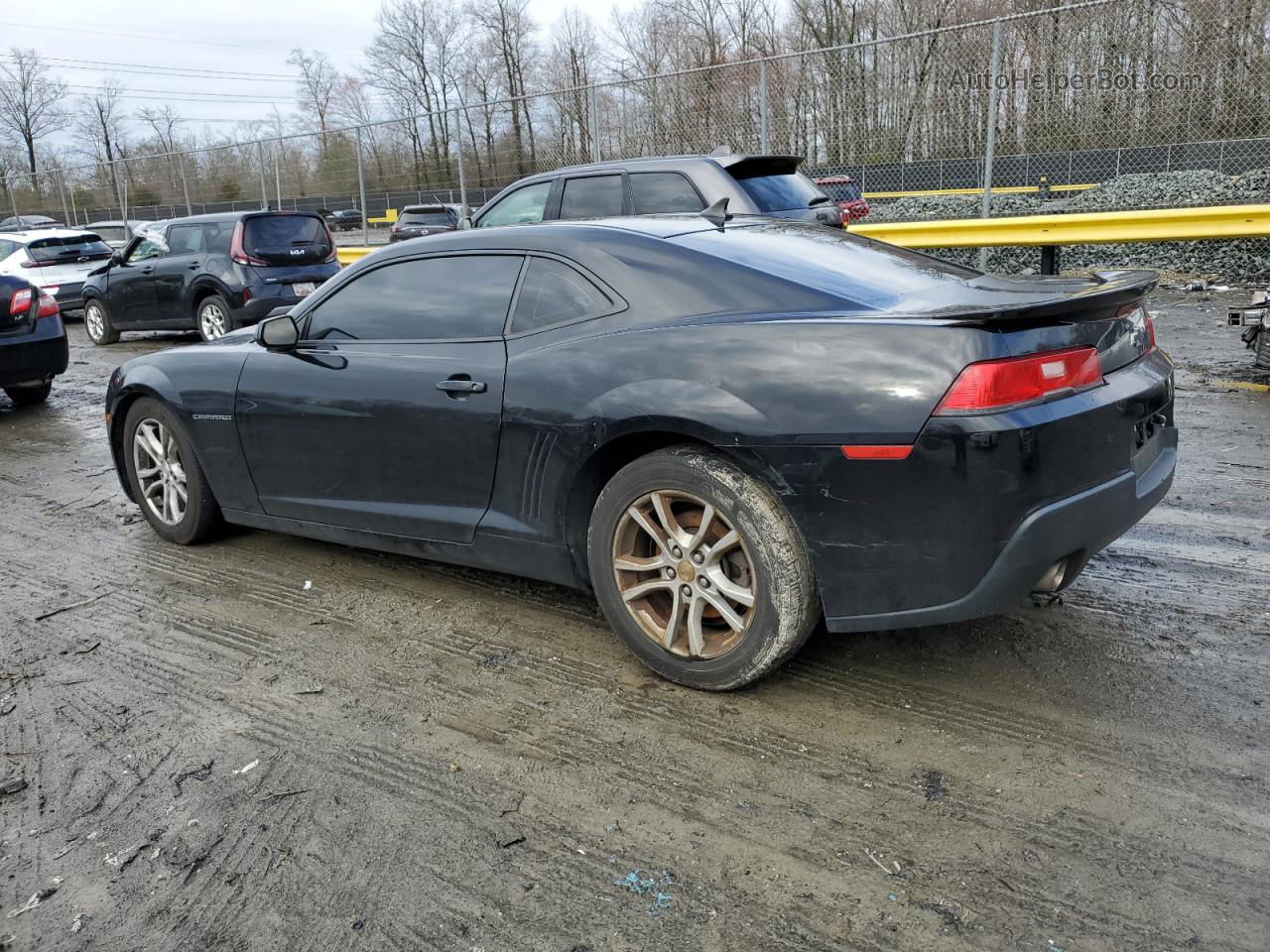 2015 Chevrolet Camaro Ls Black vin: 2G1FB1E33F9299827