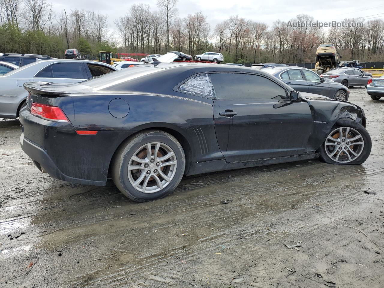 2015 Chevrolet Camaro Ls Black vin: 2G1FB1E33F9299827