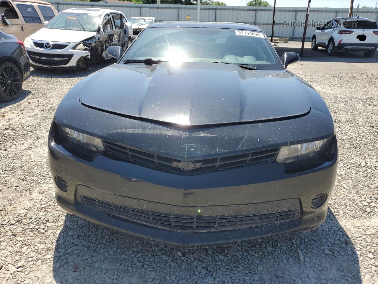 2015 Chevrolet Camaro Ls Black vin: 2G1FB1E33F9307456