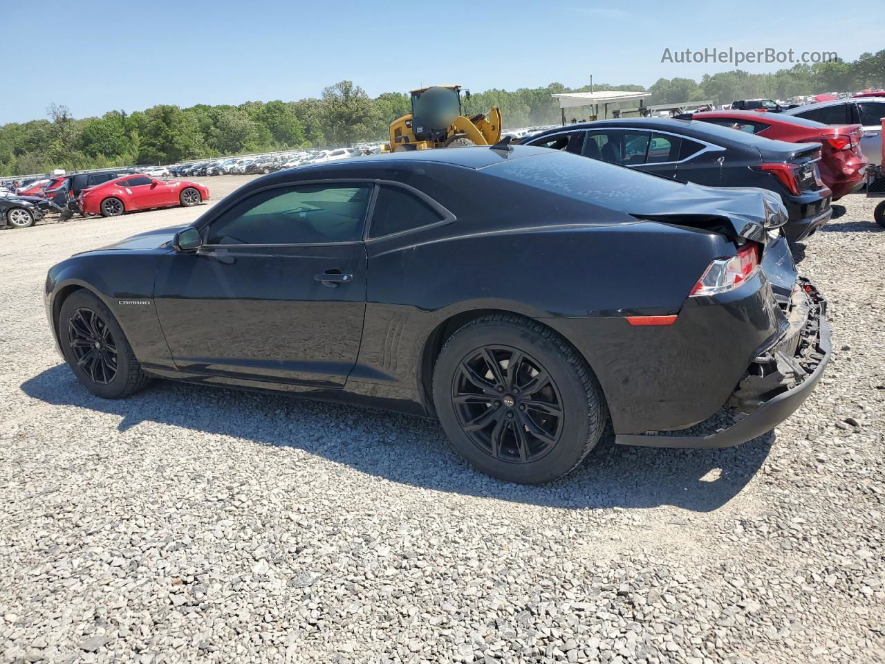 2015 Chevrolet Camaro Ls Black vin: 2G1FB1E33F9307456