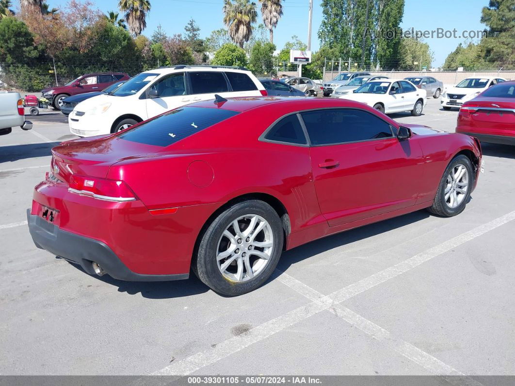 2015 Chevrolet Camaro 2ls Red vin: 2G1FB1E33F9309367