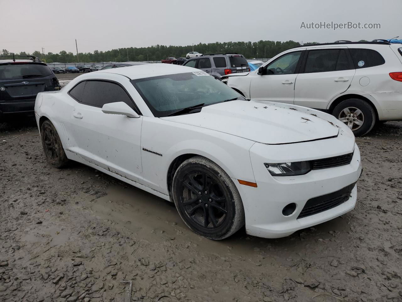 2014 Chevrolet Camaro Lt White vin: 2G1FB1E34E9206943