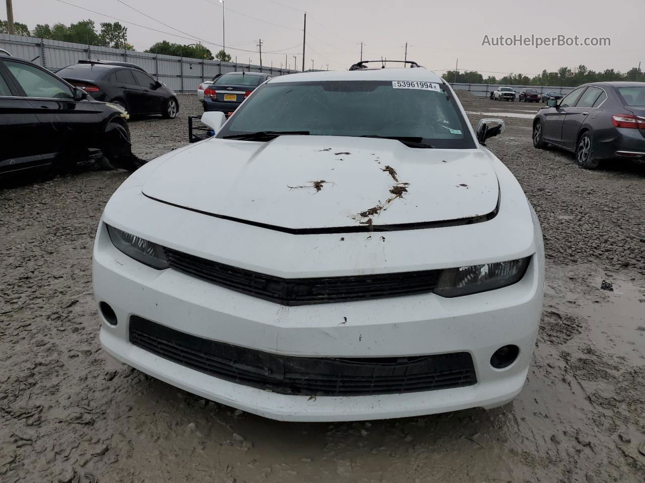 2014 Chevrolet Camaro Lt White vin: 2G1FB1E34E9206943