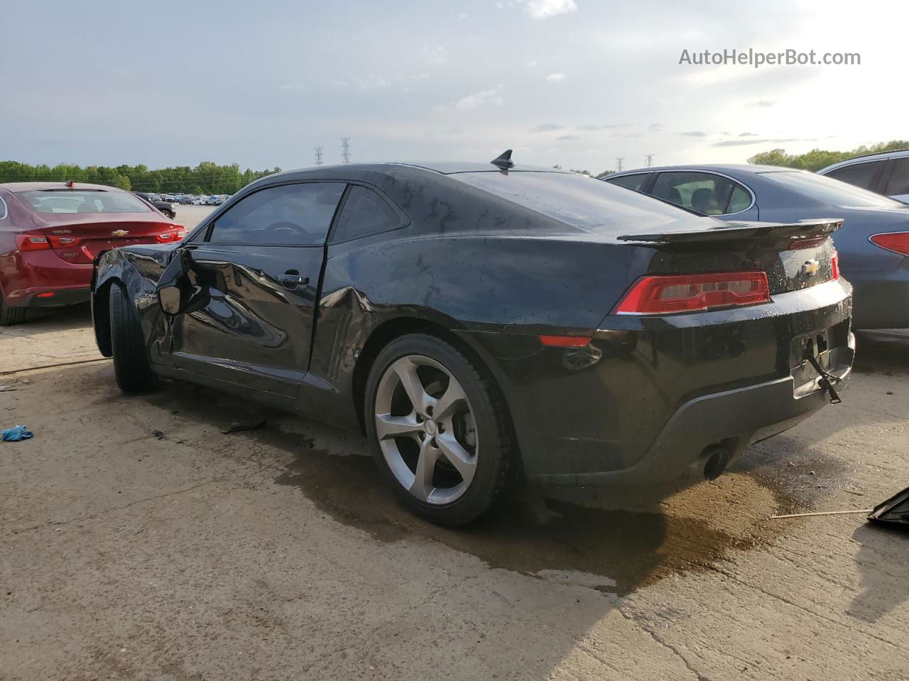 2014 Chevrolet Camaro Lt Black vin: 2G1FB1E34E9207073