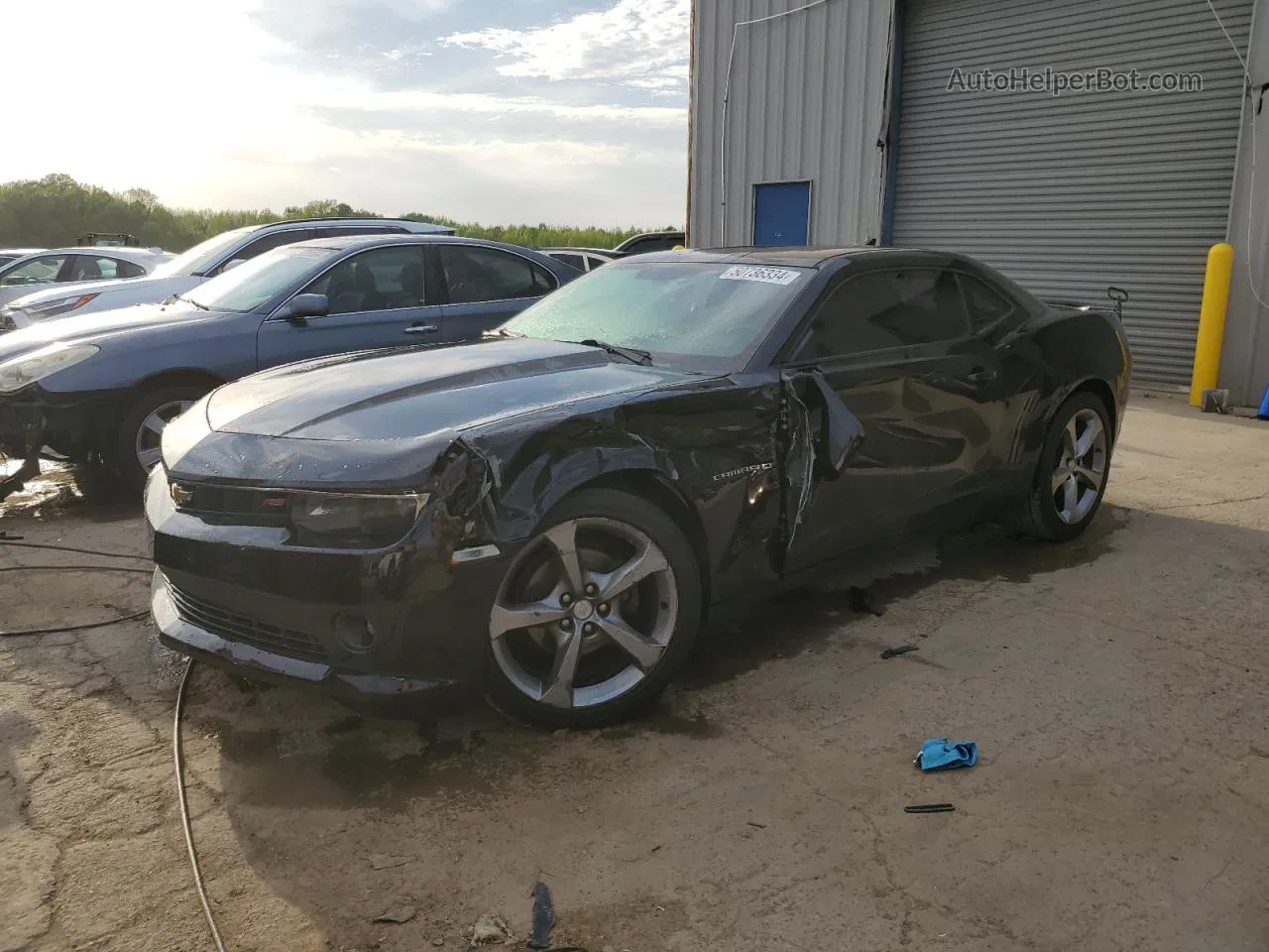 2014 Chevrolet Camaro Lt Black vin: 2G1FB1E34E9207073