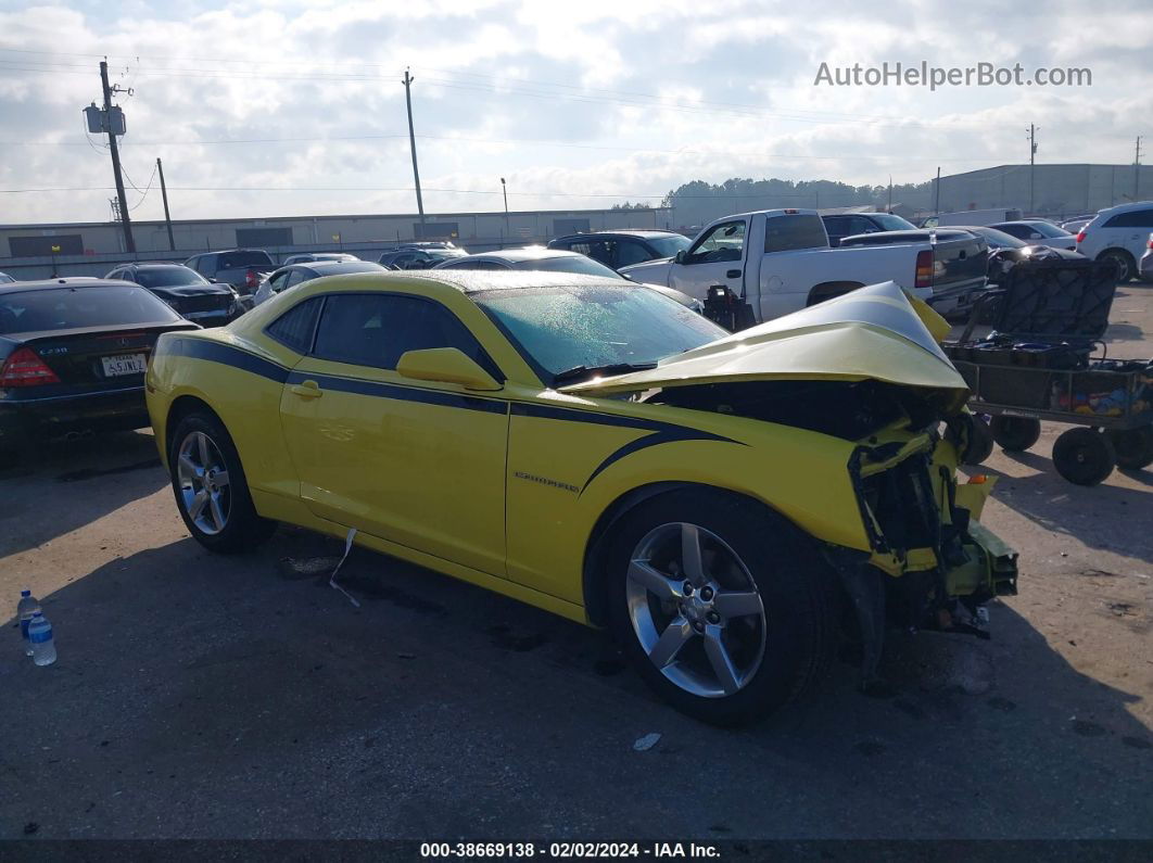 2014 Chevrolet Camaro 1lt Yellow vin: 2G1FB1E34E9258458