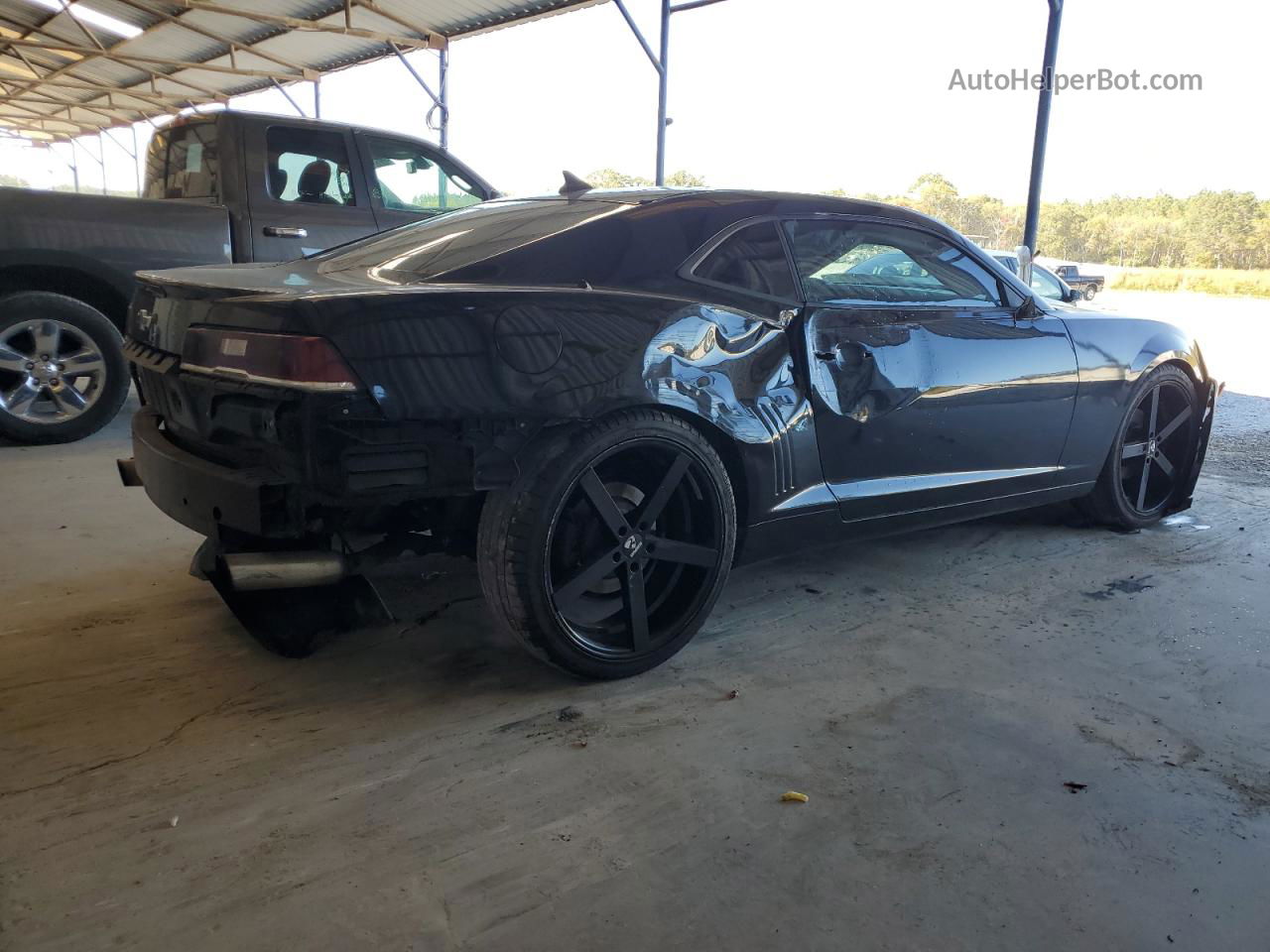 2015 Chevrolet Camaro Ls Black vin: 2G1FB1E34F9160936