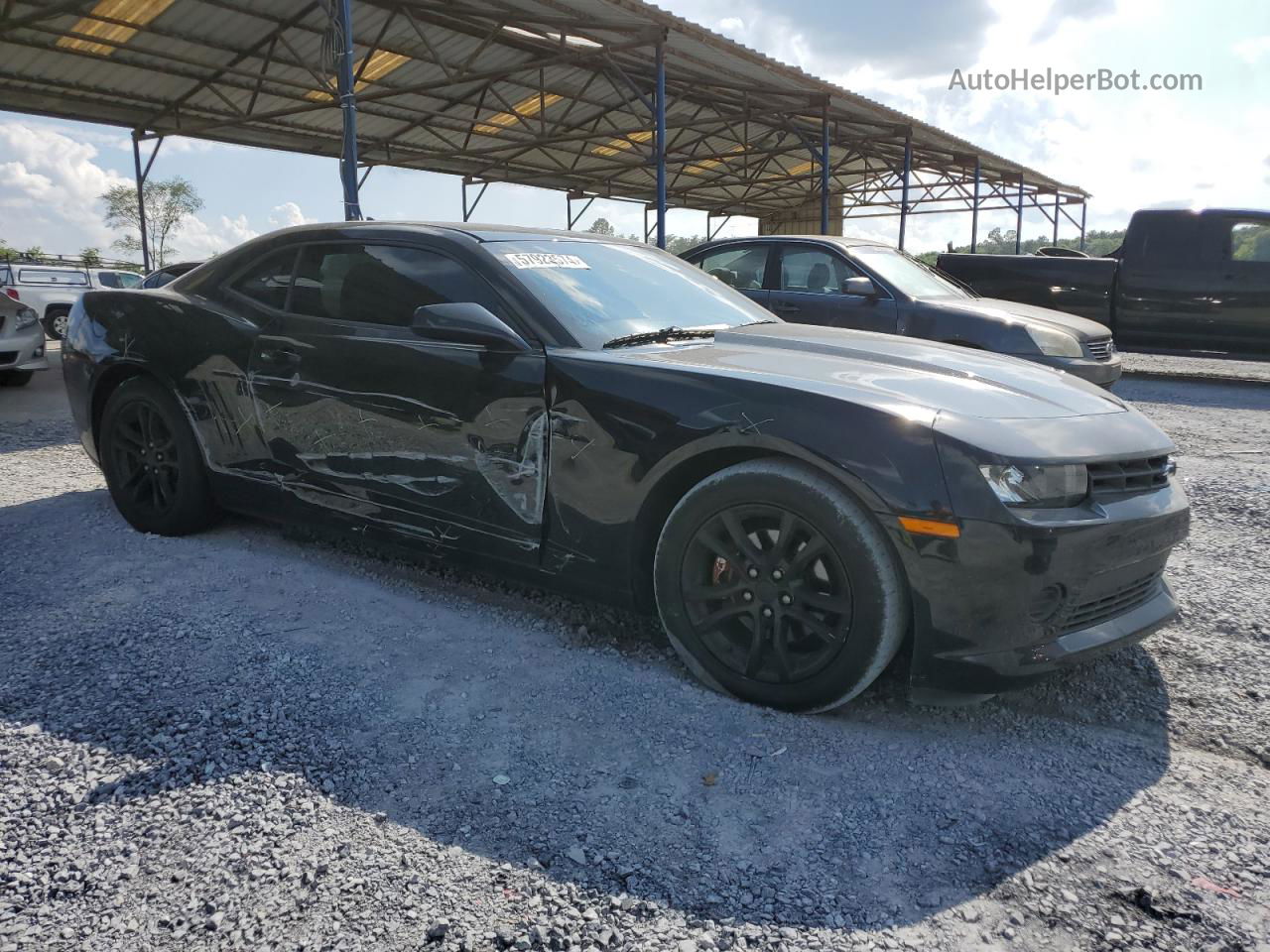 2015 Chevrolet Camaro Ls Black vin: 2G1FB1E34F9245243